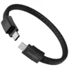 Redefine convenience and fashion with the Porodo PD27W USB-C to Lightning Wristband Cable.