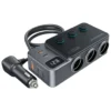 Power your drive like never before with the PORODO 120W Car Charger Hub Triple-Port Lighter Socket (Model: PDFWCH070DG) in sleek Dark Grey.