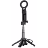 Elevate your content creation with the Porodo Quad-Base Selfie Stick 360° Full Angle Rotation Black (PD-HSM34-BK).