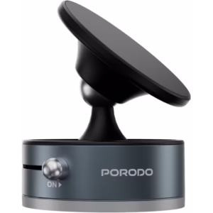Experience secure and convenient phone mounting with the Porodo Multi Surface MagSafe Phone Mount in sleek dark grey (model PDHSM37DG)