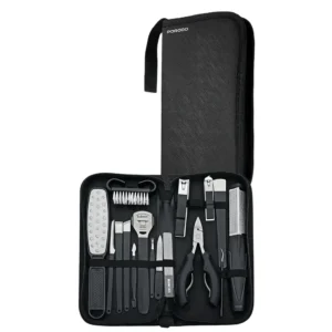 PORODO 16 IN 1 PORTABLE NAIL CLIPPER SET BLACK PDLFST8010BK