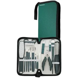 PORODO 16 IN 1 PORTABLE NAIL CLIPPER SET GREEN PDLFST8010GN
