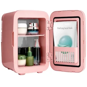 PORODO FROSTLITE COOLING MINI MAKEUP FRIDGE LED MIRROR PINK PDLFSTC4PK