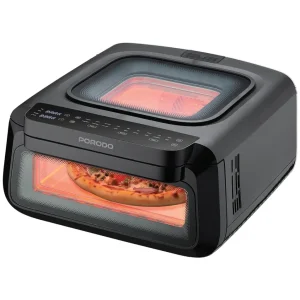PORODO LIFESTYLE CRISPY COOK 3 IN 1 AIR FRY PIZZA OVEN BLACK PDLFSTLF30BK
