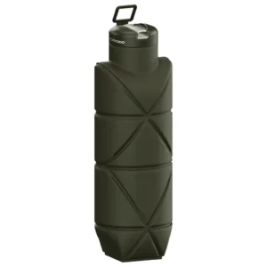 PORODO LIFESTYLE FOLD FLAT LEAKPROOF SILICONE BOTTLE GREEN PDLJ1026GN