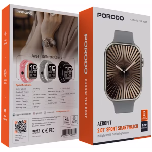 PORODO AEROFIT 2.01 SPORT SMART WATCH GRAY PDSWXGY