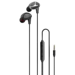 PORODO SOUNDTEC STEREO BASS 3.5MM WIRED EARPHONES BLACK PDWEC12BK
