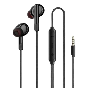 PORODO SOUNDTEC STEREO BASS 3.5MM WIRED EARPHONES BLACK PDWEC25BK