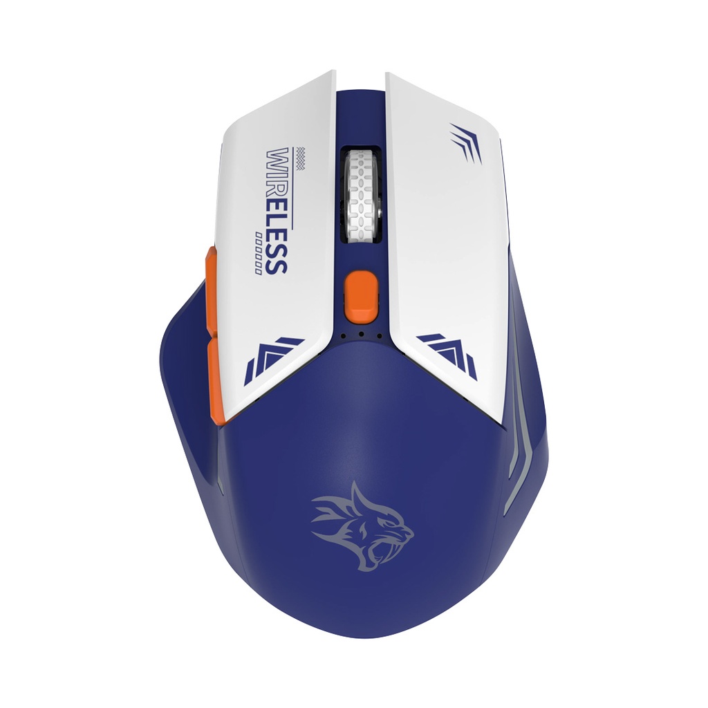 Step up your gaming performance with the Porodo Gaming Wireless Mouse in striking blue.