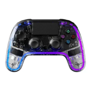 PORODO GAMING CRYSTAL SHELL PS4 RGB CONTROLLER CLEAR PDX629-CL