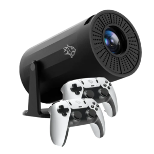 PORODO GAMING 4K PROJECTOR ANROID 11 WITH AUTO KEYSTONE AND GAMEPAD CONTROLLER BLACK PDX639-BK