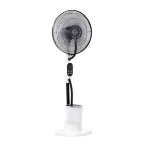 POWEROLOGY TILT & OSCILLATING FAN MIST SPRAY AND HUMIDIFIER BLACK PMFAN75W