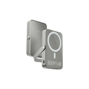 POWEROLOGY 10000MAH GLASS SURFACE MAGSAFE POWERBANK GREY PPBCHA36-GY