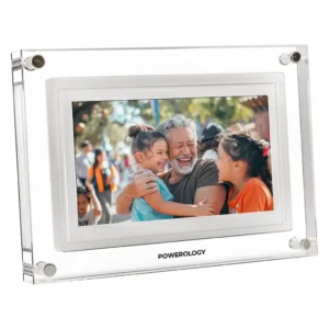 POWEROLOGY 7 INCH WIFI DIGITAL PHOTO FRAME WHITE PSM019WH
