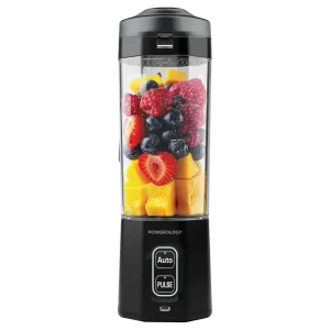 POWEROLOGY BLENDEX PORTABLE BLENDER MIXEUR PORTABLE A 10 LAMES BLACK PSM023BK