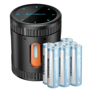 POWEROLOGY NEON SMART BATTERY CHARGING CASE BLACK PWAD04BK