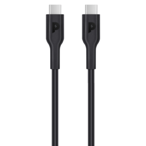 POWEROLOGY TYPE C TO TYPE C CABLE 1.2M PD100W BLACK PWCTC1M-BK