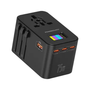 Experience powerful, compact charging like never before with the POWEROLOGY GaN 75W Universal Charger (PWCUQC041)