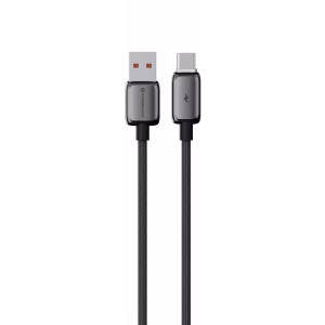 POWEROLOGY ZINCO SERIES USB A TO USB C CHARGING CABLE 1M DARK GREY PWDC99DGY