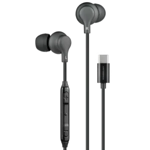POWEROLOGY TYPE C IN EAR STEREO EARPHONES BLACK PWEPHCR28BK
