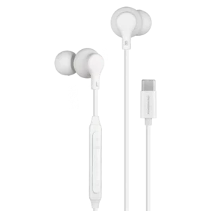 POWEROLOGY TYPE C IN EAR STEREO EARPHONES WHITE PWEPHCR28WH