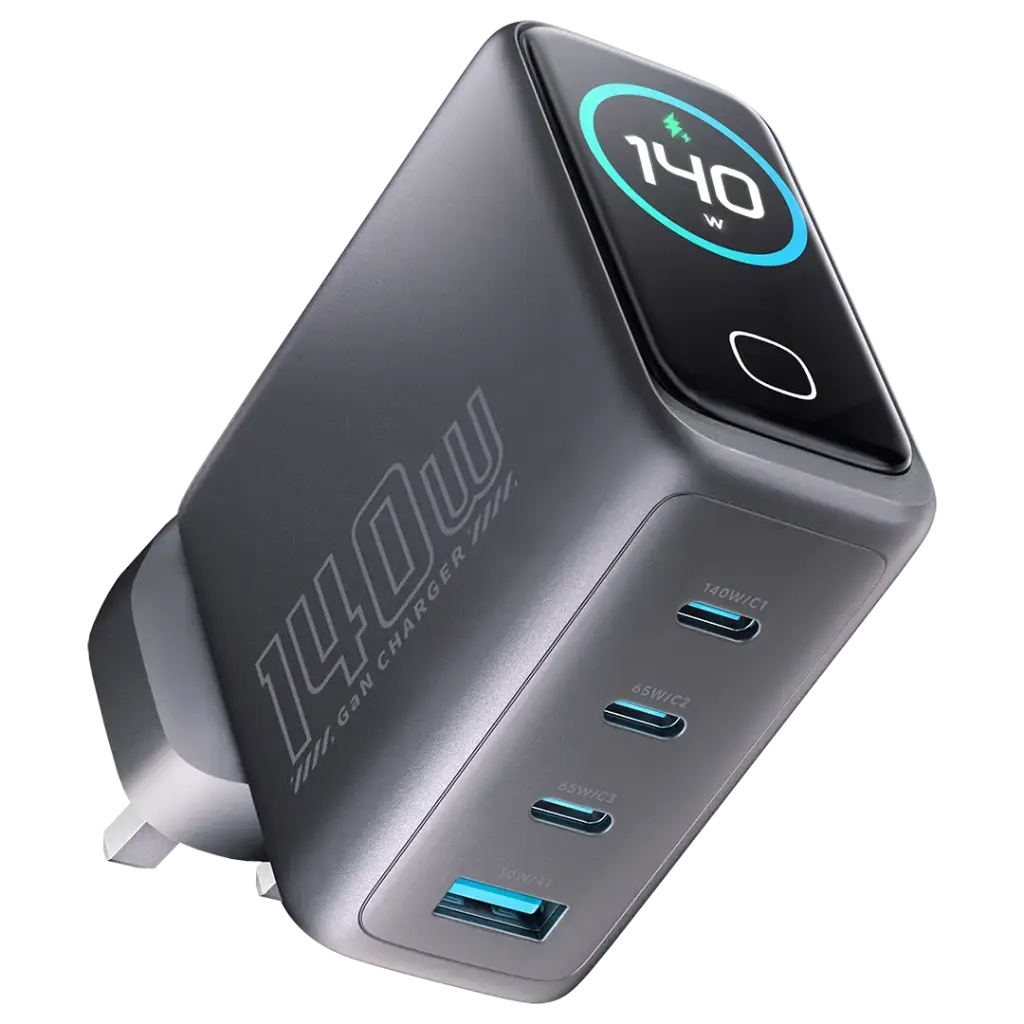 POWEROLOGY VOLTFLOW GAN WALL CHARGER PWGAN140WBK