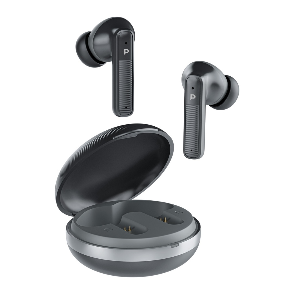 Powerology Quad ENC True Wireless Buds – Black (PWLAU006BK)