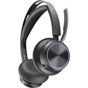 POLY VOYAGER FOCUS 2 ON-EAR ACTIVE NOISE CANCELLING HEADSET WITH STAND 9T9J6AA