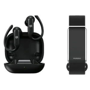 PORODO ACTIVEX SMART FITNESS BAND AND EARBUDS BLACK PD2IN1SB62BK