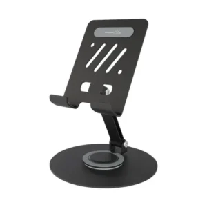 PORODO BLUE CLIPO ROTATABLE TABLET HOLDER NON SLIP BASE BLACK PBJX03BK
