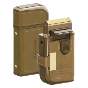 PORODO CLAVIS MULTI FUNCTIONAL SHAVER KIT BUILT IN TRIMMER AND MIRROR BROWN PDV3BR