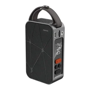PORODO FLATOR 60W CAR TIRE INFLATOR WITH 4000 MAH BATTERY BLACK PDGA03BK