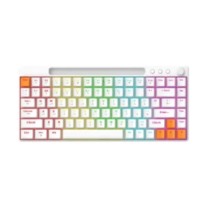 Porodo 84 Keys Mechanical Gaming Keyboard – White (PDX226-WH)