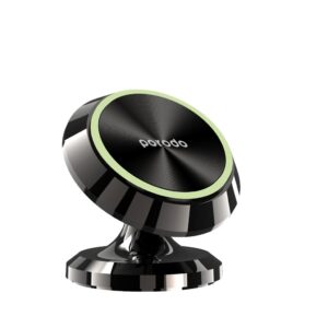 Porodo 360° Swivel Magnetic Car Mount - Black (PD-3CDMGCR-BK), Universal Phone Holder
