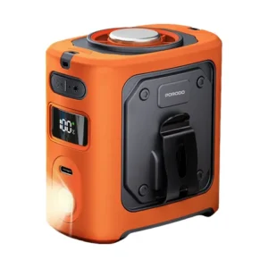 PORODO CHILLO COOL CLIP WAIST FAN WITH FLASH LIGHT ORANGE PDLFSTSM91OG