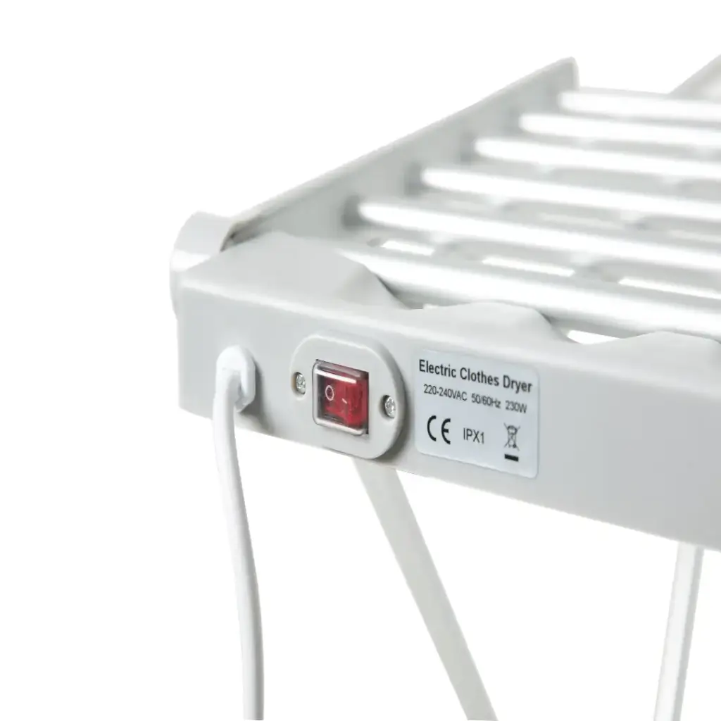 PORODO LIFESTYLE ELECTRIC HEATED INDOOR CLOTHS DRYER SILVER PD-LFST037-SL - Image 2