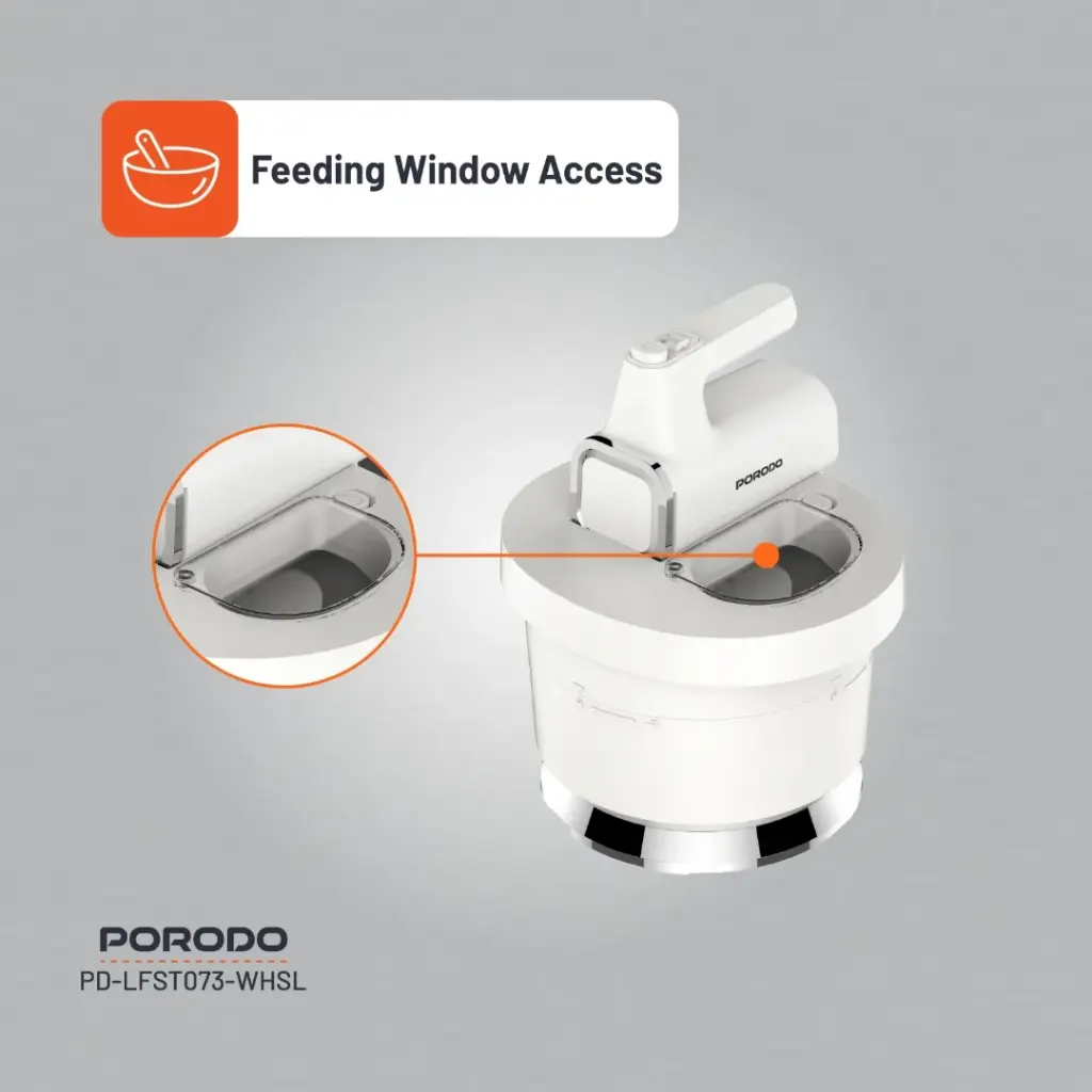 PORODO LIFESTYLE SPILL PROOF DUAL MODE MIXER WHITE SILVER PD-LFST073-WHSL - Image 10