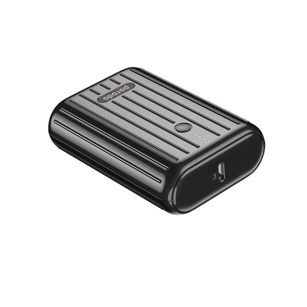 PORODO ULTRA COMPACT PD AND QC 10000MAH POWER BANK PD-PBFCH001-BK - Image 2