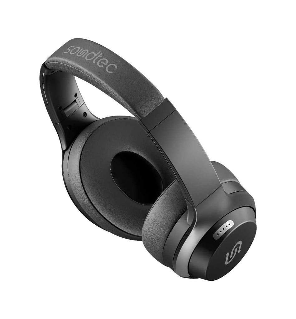 PORODO SOUNDTEC HUSH WIRELESS HEADPHONE BLACK PD-STWLEP012-BK - Image 2