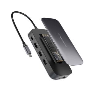 Powerology 512GB USB-C Hub and SSD Drive – All-in-One Connectivity & Storage