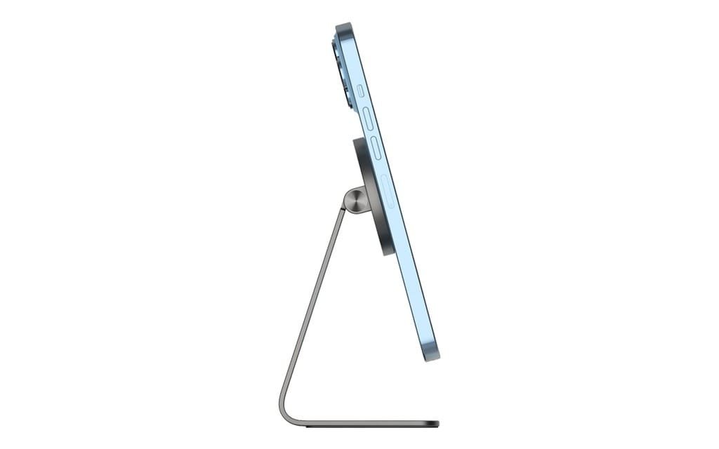 POWEROLOGY ALUMINUM MAGSAFE 90° STYLISH MOUNT PHONE HOLDER GRAY PMDPHAGY - Image 2