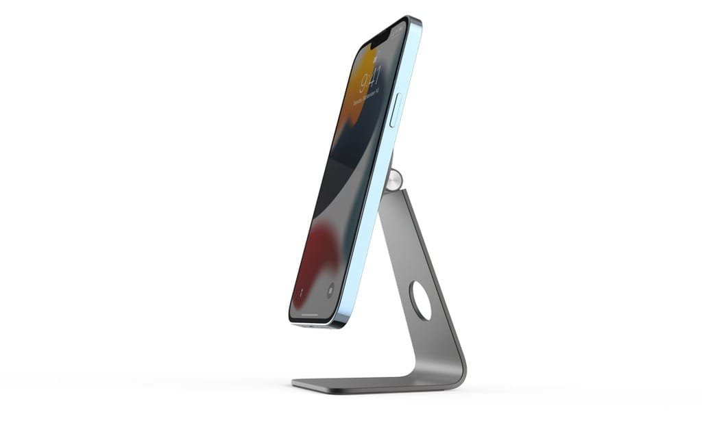 POWEROLOGY ALUMINUM MAGSAFE 90° STYLISH MOUNT PHONE HOLDER GRAY PMDPHAGY - Image 9