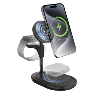 POWEROLOGY FLOREA WIRELESS CHARGING STAND BLACK PWK3000BK
