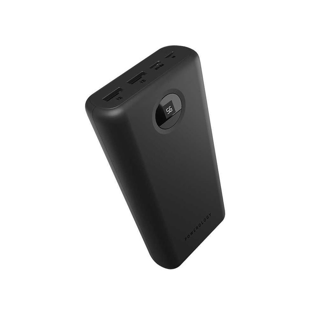 POWEROLOGY POWERBANK 30000MAH PD 45W BLACK PPBCHA07-BK - Image 3
