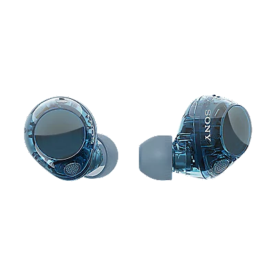 Immerse yourself in exceptional sound with the Sony WF-C710N/BZ Truly Wireless Noise Cancelling Earbuds in sleek blue.