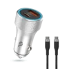 Power up your drive with the POWERO PLUS 48W Power Extreme Dual Port Car Charger, the ideal blend of speed, safety, and sophistication.