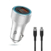 Stay powered on the go with the POWERO PLUS 48W Power Extreme Dual Port Car Charger, your essential companion for efficient and safe in-car charging