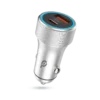 Keep your devices charged wherever the road takes you with the POWERO PLUS 48W Power Extreme Dual Port Car Charger in sleek grey