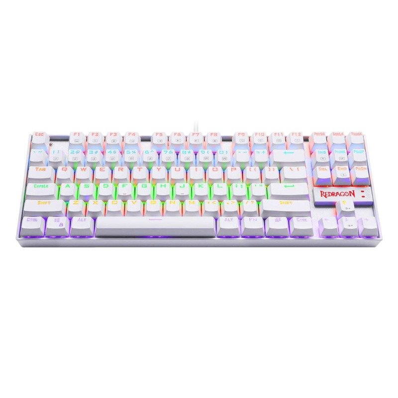 REDRAGON KUMARA MECHANICAL GAMING KEYBOARD WHITE RED SWITCH KUMARA K552W-RGB-RED - Image 5