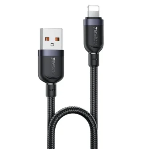 YESIDO 12W USB-A TO LIGHTNING CABLE 1.2M BLACK CA132L
